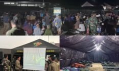 Tak Hanya Kirim Bantuan, Prajurit Yonif TP 834/MW Temani Warga Melewati Malam Pascagempa